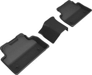 Jaguar E-Pace Floor Mats - Rear - 3D MAXpider - Kagu Series - Black - `18-`20